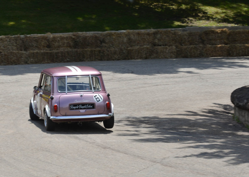 Robert Hoemke in a 1965 Mini Cooper